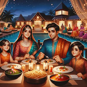 Enchanting Indian Family Dining Experience at Luxurious Resort