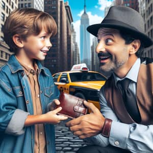 Kind Gesture in the City: Boy Returns Lost Wallet to Surprised Cab Driver