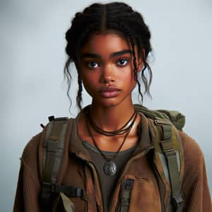16-Year-Old Black Female Tribute in Dystopian Survival Game