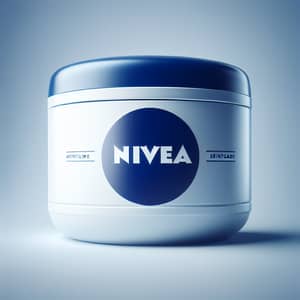 Classic Nivea Skincare Product in Retro Style