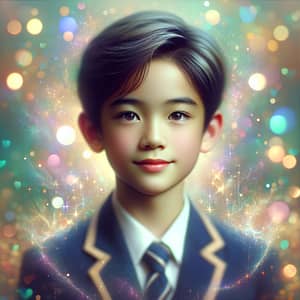 Young East Asian School Student Portrait | Classic Fairytale Atmosphere