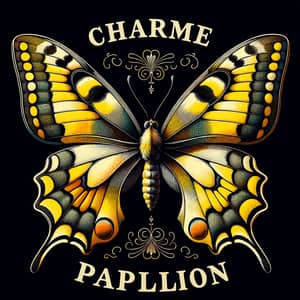 Charme Papillon Butterfly | Vibrant Yellow Wings