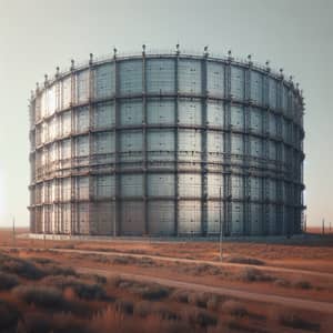 Gas Holder in Kazakhstan | Industrial Structure in Central Asia