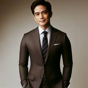 Sophisticated Filipino Man in Stylish Suit