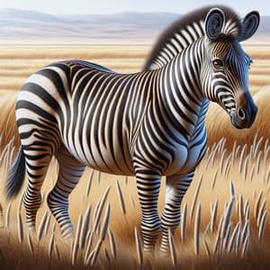 Magnificent Zebra in the Savanna - Wildlife Beauty Captured