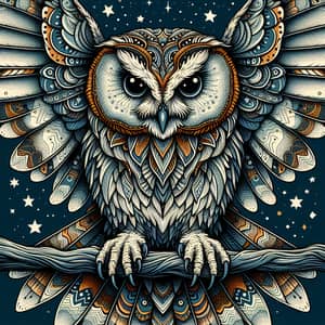Phantom Owl Illustration - Detailed Artwork