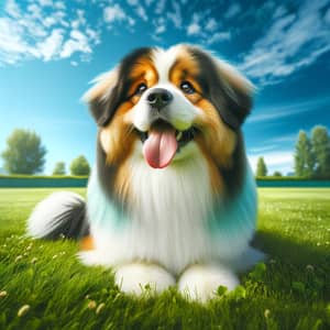 Playful Medium-Sized Dog on Vibrant Lawn | Fetch-Ready Canine