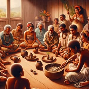 Fijians Drinking Kava Ceremony | Traditional Scene in Fiji