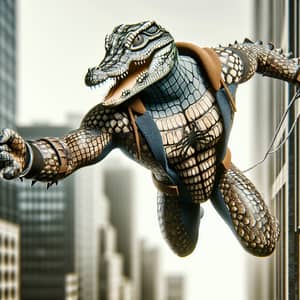 Crocodile-Inspired Superhero | Agile, Wall-Climbing Character
