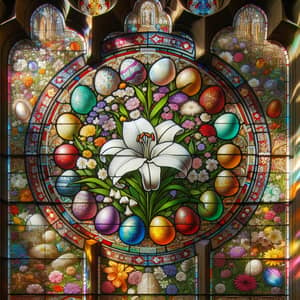Easter Sunday Stained Glass Window Design
