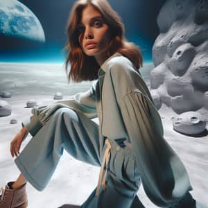 Bella Hadid: Stylish Lunar Photoshoot | Model on Moon Surface