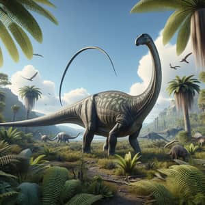 Diplodocus - Ancient Dinosaur Species in Natural Habitat