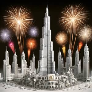 Patchi Chocolate 40-Year Anniversary Grand Celebration | Khalifa Tower Display