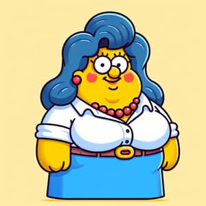 Homer Simpson with the body of a woman

