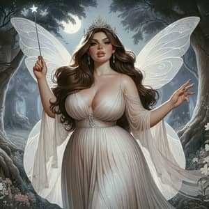 Chubby Fairy with Long Hair | Enchanting Plus-size Character