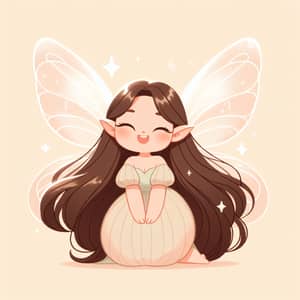 Plump Asian Fairy Elf | Ethereal Long-Haired Chubbygirl