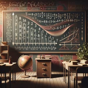Mathematical Sequences Illustration - Educational Environment