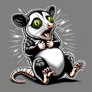 Possum Caricature Graphic | Eye-Catching Image Design