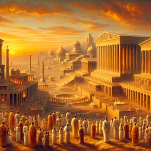 Surreal Roman & Greek Empire Revelation | Amber Sunset View