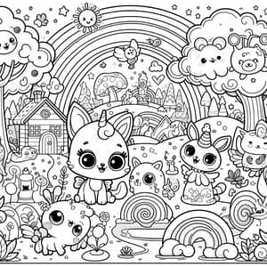 Fun Cartoon Coloring Page for Kids | Colorful & Interactive