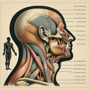 Anatomical Illustration of the Sternocleidomastoid Muscle