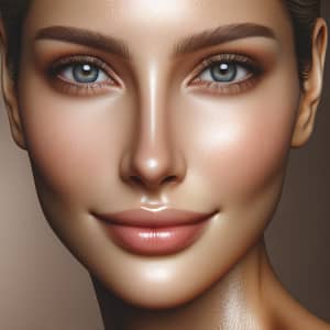 Youthful Beauty: 30-Year-Old Woman's Healthy & Hydrated Complexion