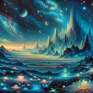 Sci-Fi Fantasy Landscape Artwork | Enigmatic Universe