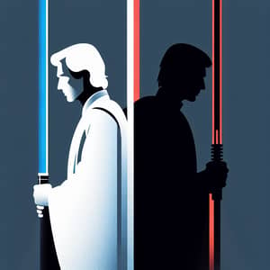 Male Jedi Knights Light and Dark Side - Balance of Forces