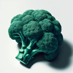 Vivid Emerald Green Broccoli - Fresh and Crisp Vegetable Image