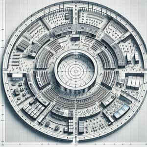 Circular Exhibition Floor Plan | Layout for Display Areas