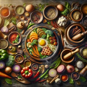 Traditional Dish Cuisine: Ingredients, Spices, and Presentation