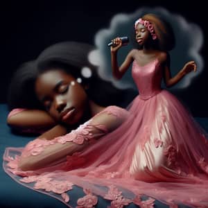 Dreamy Girl Singing in Pink Gown | Midnight Hours