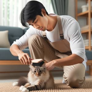 Cat Grooming Services - Gentle Brushing for Happy Cats