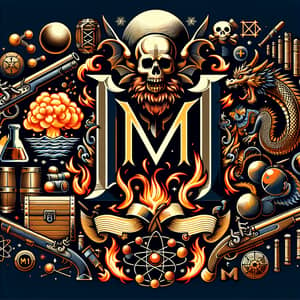 MF Logo Design: Pirates, Dragons & Science Fusion