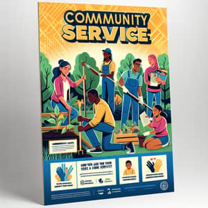 Community Service Poster: Engaging Activities for All
