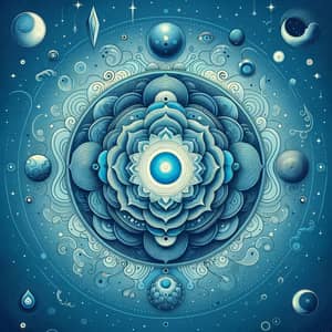 Spiritual Awareness in Blue | Invitation Card Visual