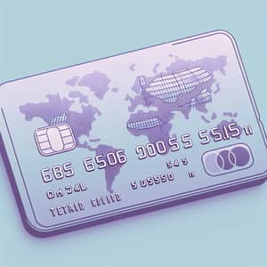 Distinct Light Purple Debit Card Illustration | Website Name