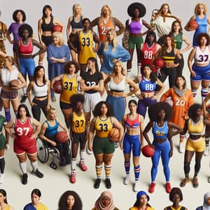 Diverse Women United in Sports: Strength & Solidarity