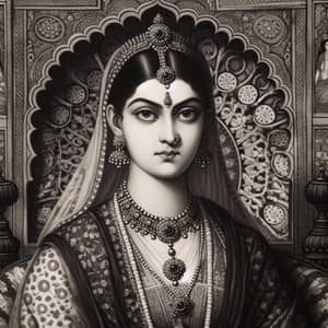 Elegant Public Figure from Mughal Empire | Historical Portrait