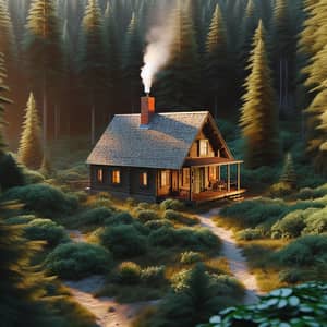 Secluded Cabin in Forest | Tranquil Nature Retreat