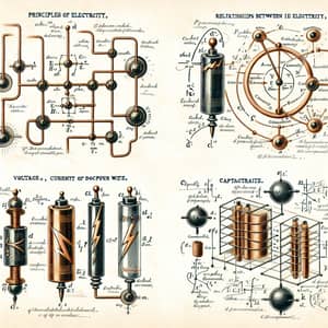 Principles of Electricity: Diagrams and Explanations