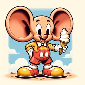 Mickey Mouse Enjoying Icecream | Classic Cartoon Character