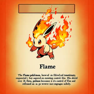 Flame Pokémon - Fiery Temperament and Controlled Flames