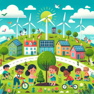 Children's Introduction to Sustainability: Fun Eco-Friendly Town