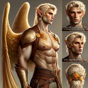 Elegant Illyrian Male Warrior: Ethereal Beauty and Power