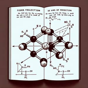 Fisher Projection Molecule Illustration