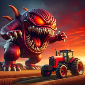 Epic Monster Balloon Vs Tractor Face-Off