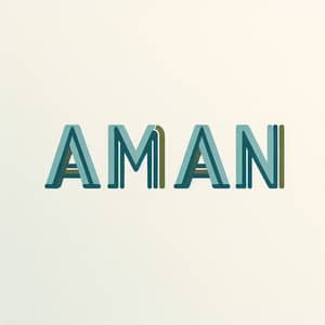 Aman Logo: Clean & Minimalist Typography Design