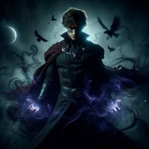 Heroic Figure with Power of Darkness - Enchanting and Mysterious