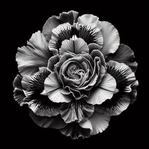 Chimera Floral Member: Iris, Carnation & Rose | Detailed Botanical Form